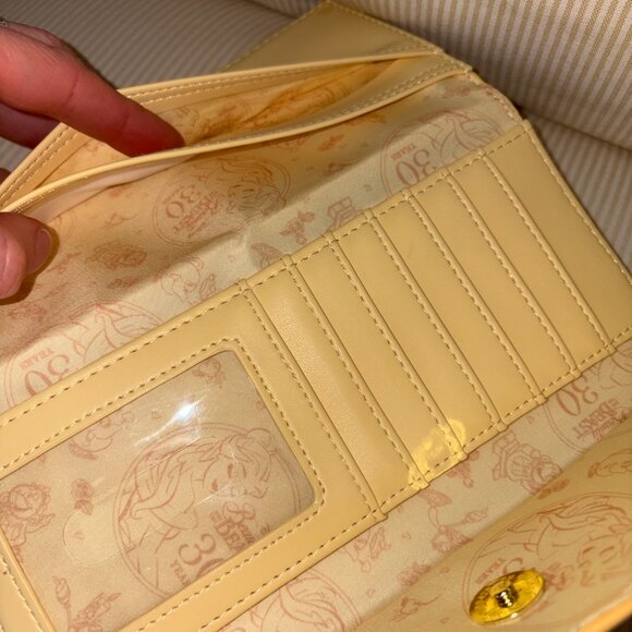 Disney Loungefly Beauty And The Beast 30th Anniversary Belle Yellow Dress Wallet - Picture 16 of 16